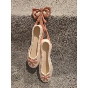 Homco Home Interior Ballerina Shoes Ballet Slippers Wall Decor Cottage Whimsy